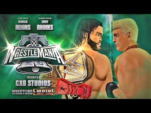 Видео: Коди Роудс завершает историю на WrestleMania 40! Ремейк Wrestling Empire от @cxgstudios