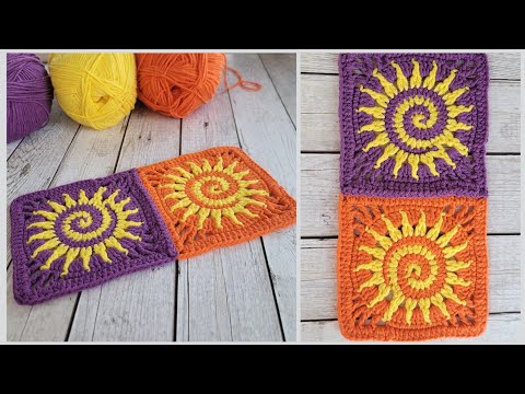 Видео: 😻Что-то НОВОЕ! Необычный квадратный мотив крючком👍crochet squares👍Quadrate häkeln