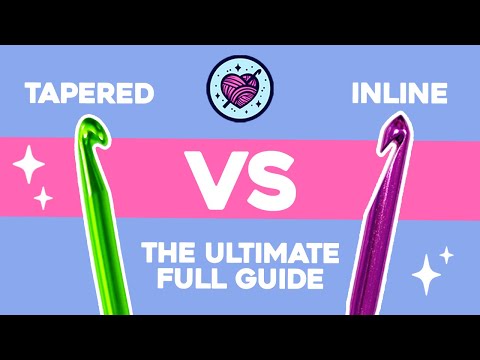 Видео: КОНУСНЫЕ против ПРЯМЫХ | ПОЛНОЕ руководство по выбору крючков для вязания!