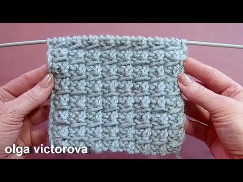 Видео: Плотный рельефный узор 438 Узоры спицами