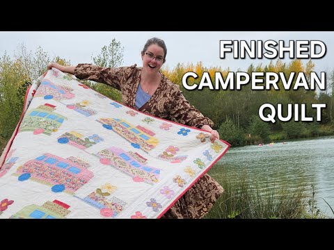Видео: Одеяло Tilda Campervan ручной работы