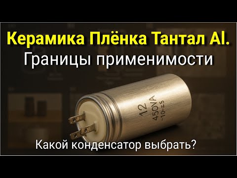 Видео: Многоликий конденсатор.  Диэлектрические и электролитические — керамика, плёнка, тантал, алюминий