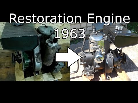 Видео: Restoration Old Engine 1963, Реставрация двигателя 2СД-в