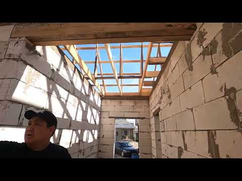 Видео: Дом 13,5х12 м _Газоблок_автоклав_ Продолжение плейлиста_Участок Мухита_18_05_24.