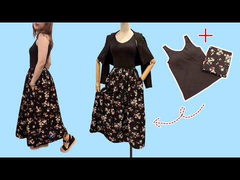 Видео: От майки к платью | Легкий швейный проект для начинающих