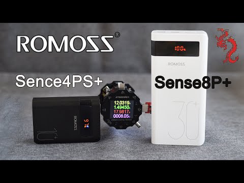 Видео: ЛУЧШИЕ Power банки //ROMOSS Sense8P+ 30000mAh и Sence4PS+10000mAh