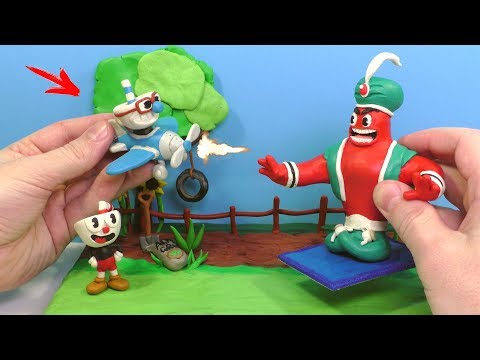 Видео: КАПХЕД и МАГМЕН против БОССА ДЖИММИ ВЕЛИКОГО | Cuphead Видео Лепка