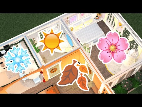 Видео: ЗДАНИЕ В БЛОКСБУРГЕ, НО КАЖДАЯ КОМНАТА — ЭТО РАЗНЫЙ СЕЗОН...