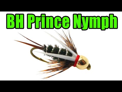 Видео: Beadhead Prince Nymph — лучшая универсальная нимфа для вязания мушек — схема вязания мушек Doug P...