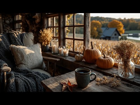 Видео: Акустическая гитара: Музыка для учебы, осенний фокус и кофе