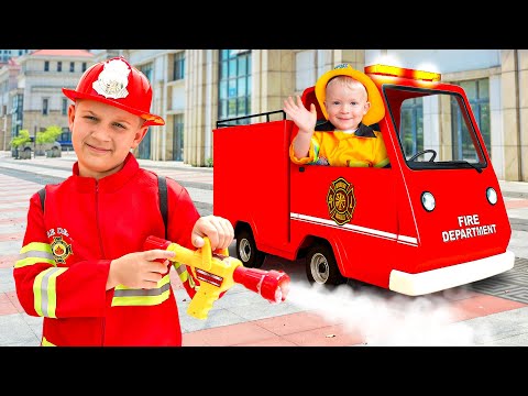 Видео: День в KidZania Dubai с Ромой и Оливером | Весёлые профессии для детей 👩‍🚒👨‍🍳
