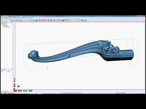 Видео: Подготовка управляющей 4х осевой обработки для 3х осевого станка с ЧПУ в DeskProto 6.1