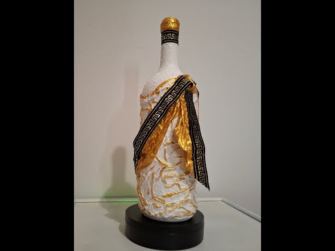 Видео: ПЛАЩ ФИЛОСОФОВ или  АБОЛЛА  // ДЕКОР БУТЫЛОК // Philosophers' Cloak or Abolla // Bottle Decor