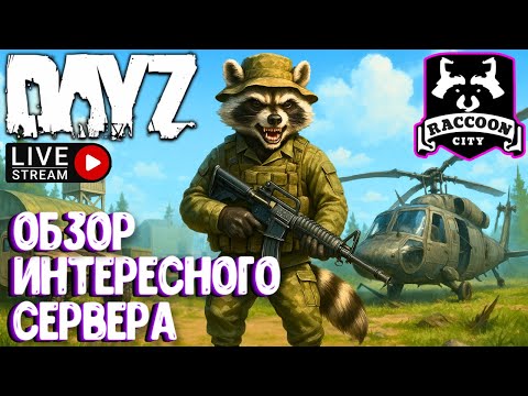 Видео: ИНТЕРЕСНЫЙ PVE СЕРВЕР DAYZ! RACCOON CITY. СТРИМ