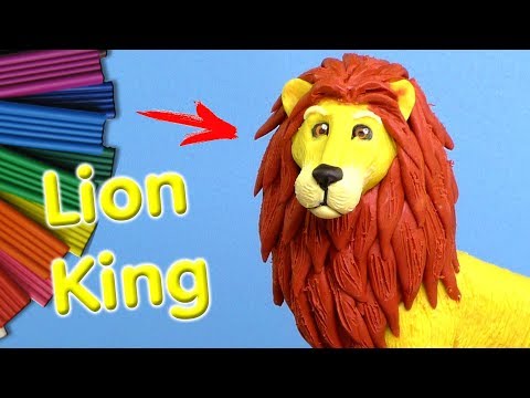 Видео: КОРОЛЬ ЛЕВ ИЗ ПЛАСТИЛИНА | Lion King Видео Лепка