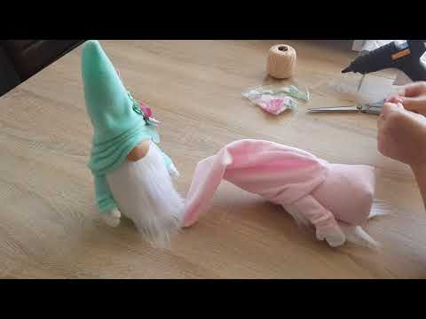 Видео: собираем гномика новый год гном куклы шить самим