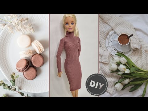 Видео: Как сшить трикотажное платье-лапша для куклы?