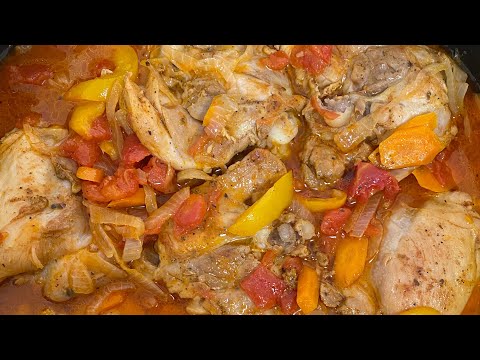 Видео: Куриные бедра с овощами Chicken thighs with vegetables