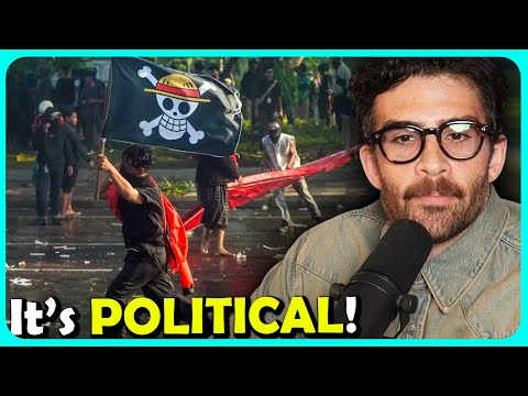 Видео: ПОЧЕМУ ONE PIECE показывают на каждом протесте?! Обсуждения Хасанаби