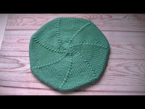 Видео: Вяжем  берет спицами