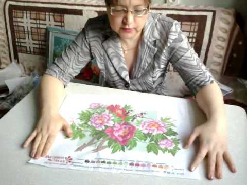 Видео: Вышивка крестиком по канве с нанесенным рисунком. Особенности работы. "Матренин Посад"