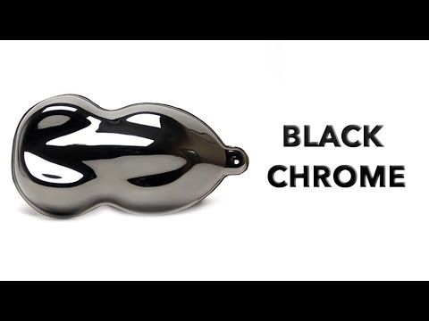 Видео: Black Chrome. Химическая металлизация с добавлением никеля. Темное зеркальное покрытие. Темный хром.