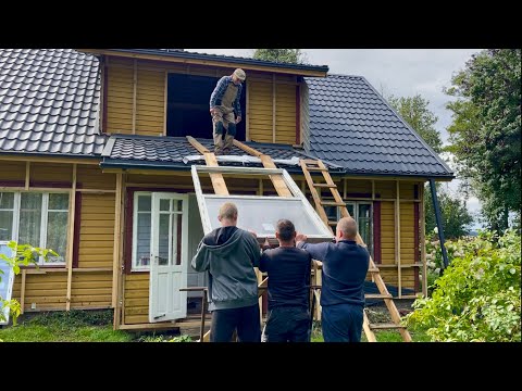 Видео: Наш дом меняется: новые окна и кухня из ничего-первые шаги к уюту