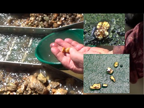 Видео: Нашёл ПЛАТИНУ при промывке в ручье минишлюзом!