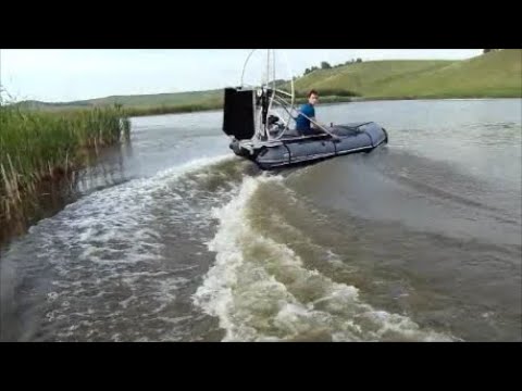 Видео: Аэролодка 7 лс