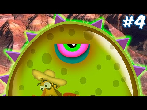 Видео: МИКРОБ ПОКИДАЕТ ЛУНУ И ВРЫВАЕТСЯ НА БЕСПЛОДНЫЕ ЗЕМЛИ | Tales From Space: Mutant Blobs Attack #4