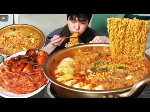 Видео: Острый рамен и кимчи! Идеальное сочетание🍜🔥 MUKBANG REALSOUND ASMR EATINGSHOW