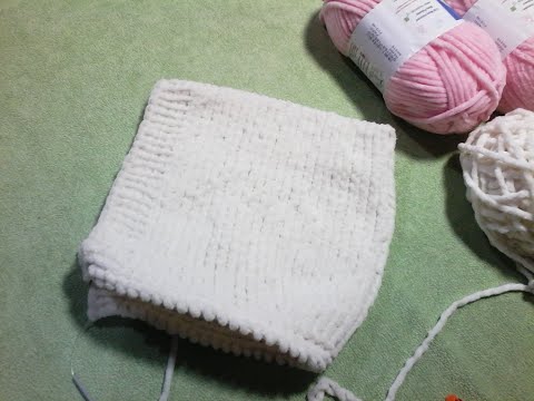 Видео: капюшон без шва. плюшевый жакет с капюшоном вязаный спицами