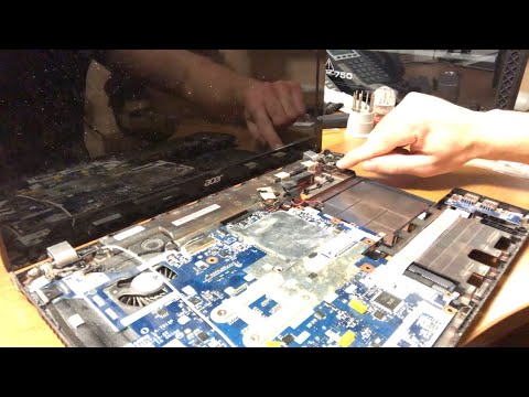 Видео: Замена разъема питания на ноутбуке Acer, без клея МОМЕНТ никуда.