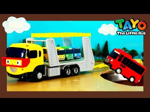 Видео: Учим цвета с Тайо Игрушки l Игра с цветом с тележкой l Автобус-эвакуатор Rainbow