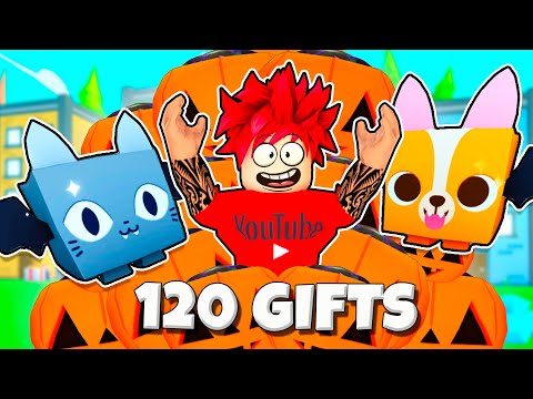 Видео: ОТКРЫЛ 120 HALLOWEEN GIFTS И ОФИГЕЛ СКОЛЬКО ХУГОВ ИЗ НИХ ВЫПАЛО В PET SIMULATOR X ROBLOX