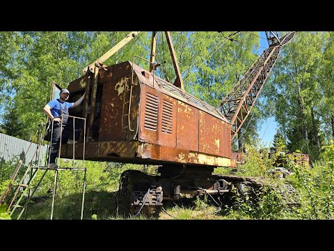 Видео: Пытаемся запустить двигатель в кране после 27 лет простоя!