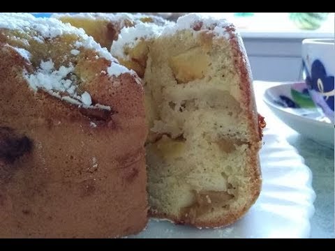 Видео: Вкусненькая шарлотка в хлебопечке. Попробуйте, не пожалеете! - Бабушкины рецепты