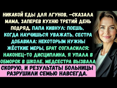 Видео: Никакого ужина для лжецов, —объявила мама, запирая кухню уже третий день подряд. Папа кивнул...