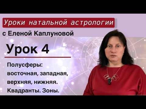 Видео: Урок 4. Полусферы: восточная, западная, верхняя, нижняя. Квадранты. Зоны