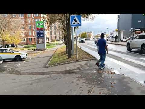 Видео: Улица Железнодорожная в городе Щербинка, Москва 