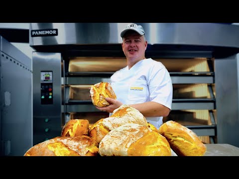 Видео: Хлеб в подовой печи! Экскурсия на завод Panemor