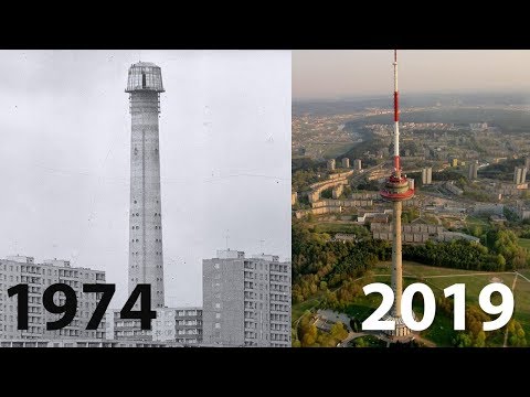 Видео: Как строили Вильнюсскую телебашню. 1974 год.