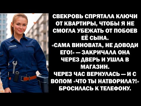 Видео: Свекровь утаила ключи от квартиры, чтобы я не сбежала от побоев её сына.