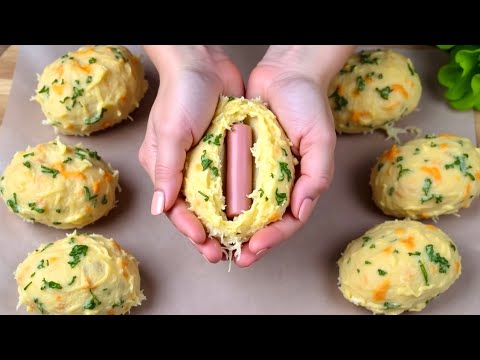 Видео: Божественно вкусно! Картофельный пирог с сосисками!