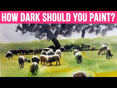 Видео: Насколько темной должна быть ваша краска? | Советы по акварели