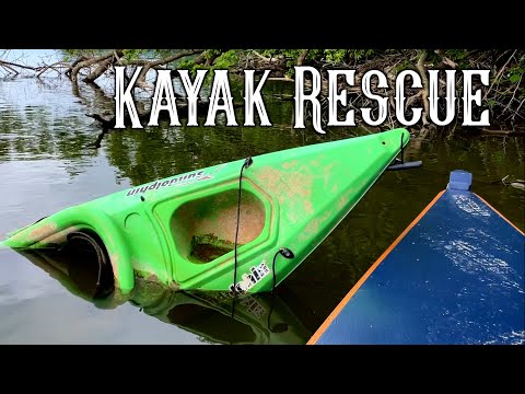 Видео: Нашли каяк, утонувший в реке