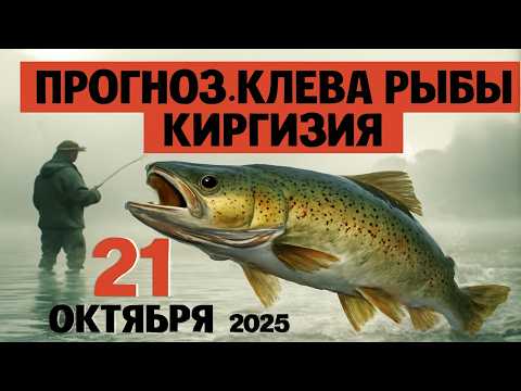 Видео: ПРОГНОЗ КЛЁВА в Киргизии на 21 октября 2025 года: Бросай все и на рыбалку!