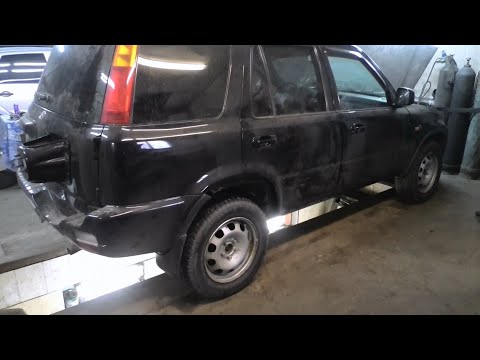 Видео: Honda CR-V ремонт порогов(переделка за кем-то) срезаю новые пороги