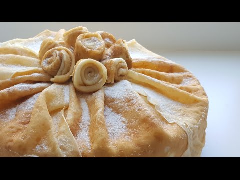 Видео: Блинный торт со сливочно-творожным кремом💛 easy cake recipe