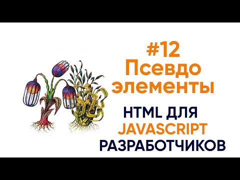 Видео: Псевдоэлементы и псевдоклассы. HTML для JS разработчиков